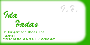 ida hadas business card